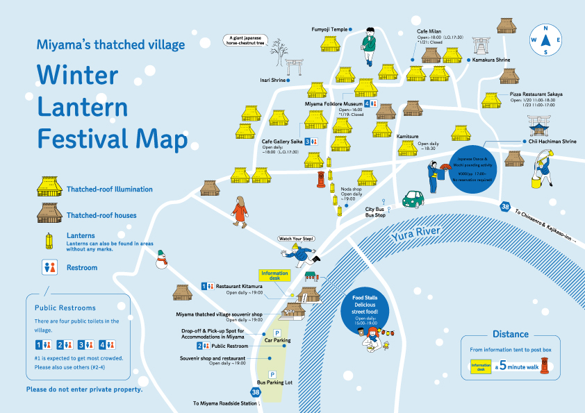 Miyama's thatched village Winter Lantern Festival Map 2026