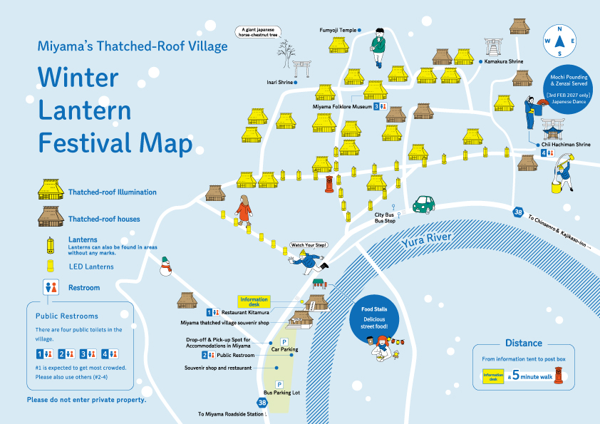 Miyama's thatched village Winter Lantern Festival Map 2027
